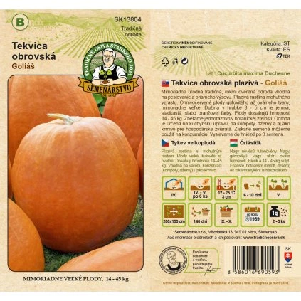 Tekvica obrovská - plazivá Goliás