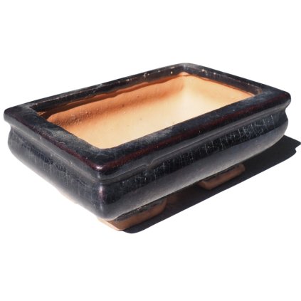 Miska bonsai čierna 14x9x5cm