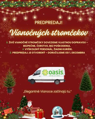 🎄 Začíname predpredaj živých a črepníkových vianočných stromčekov. Každý stromček pre vás starostlivo vyberáme tak, aby...